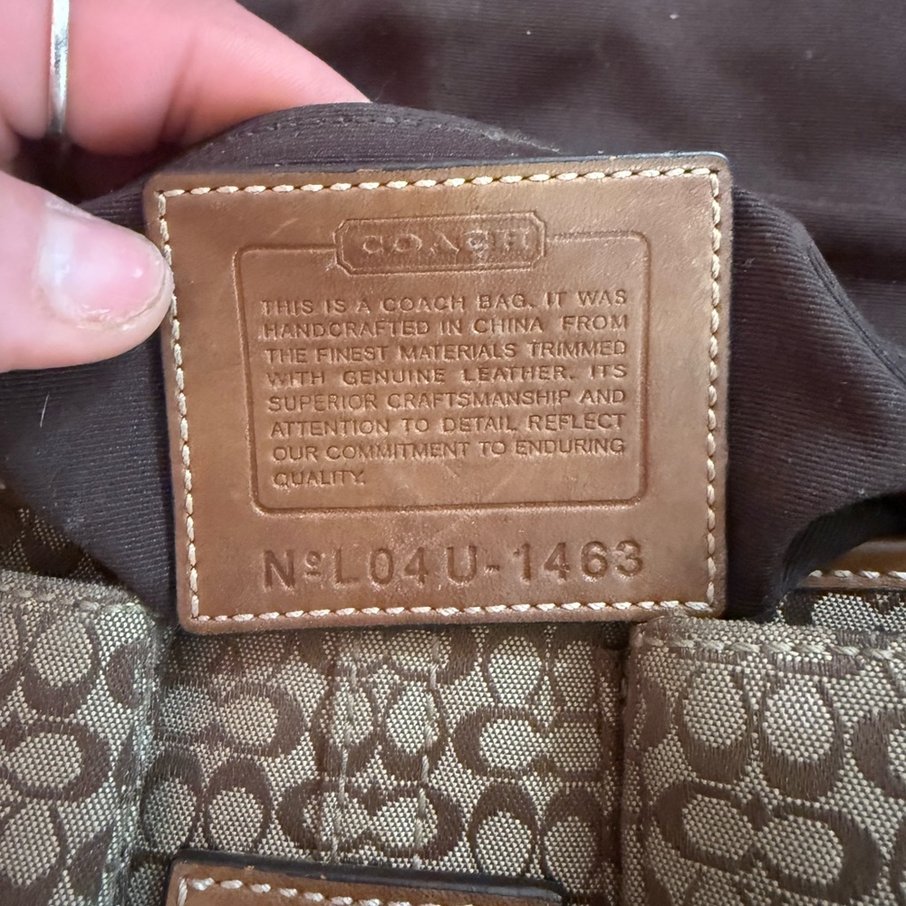 Coach Brown Signature Men's Backpack
